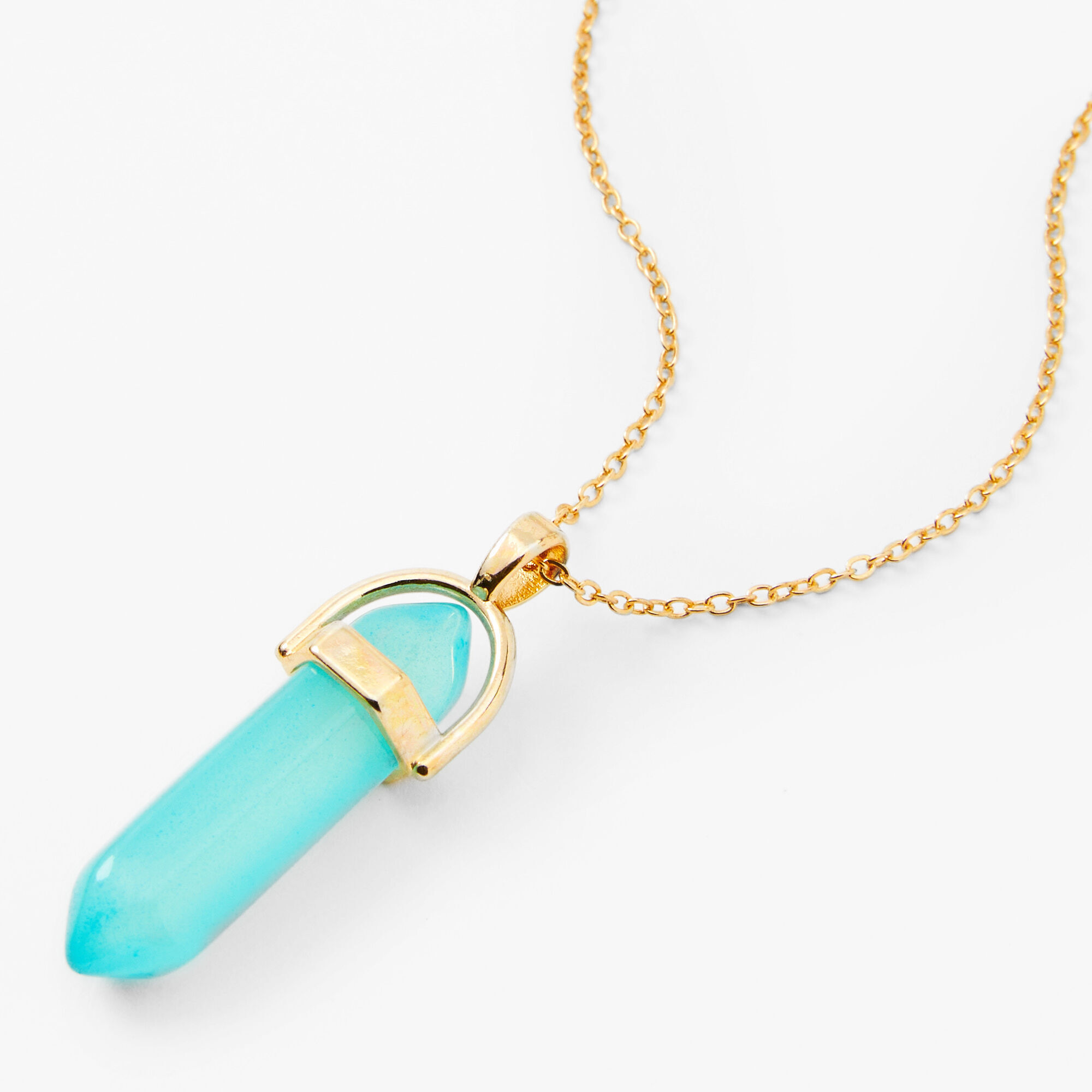 Crystal Glow In The Dark Heart Glowing Blue Necklace Silver Jewelry Chain |  eBay